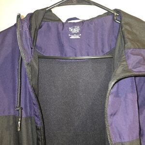 Nike Athletic Purple and Black Windbreaker Jacket M
